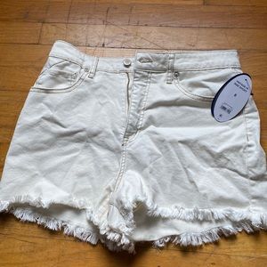 White shorts.